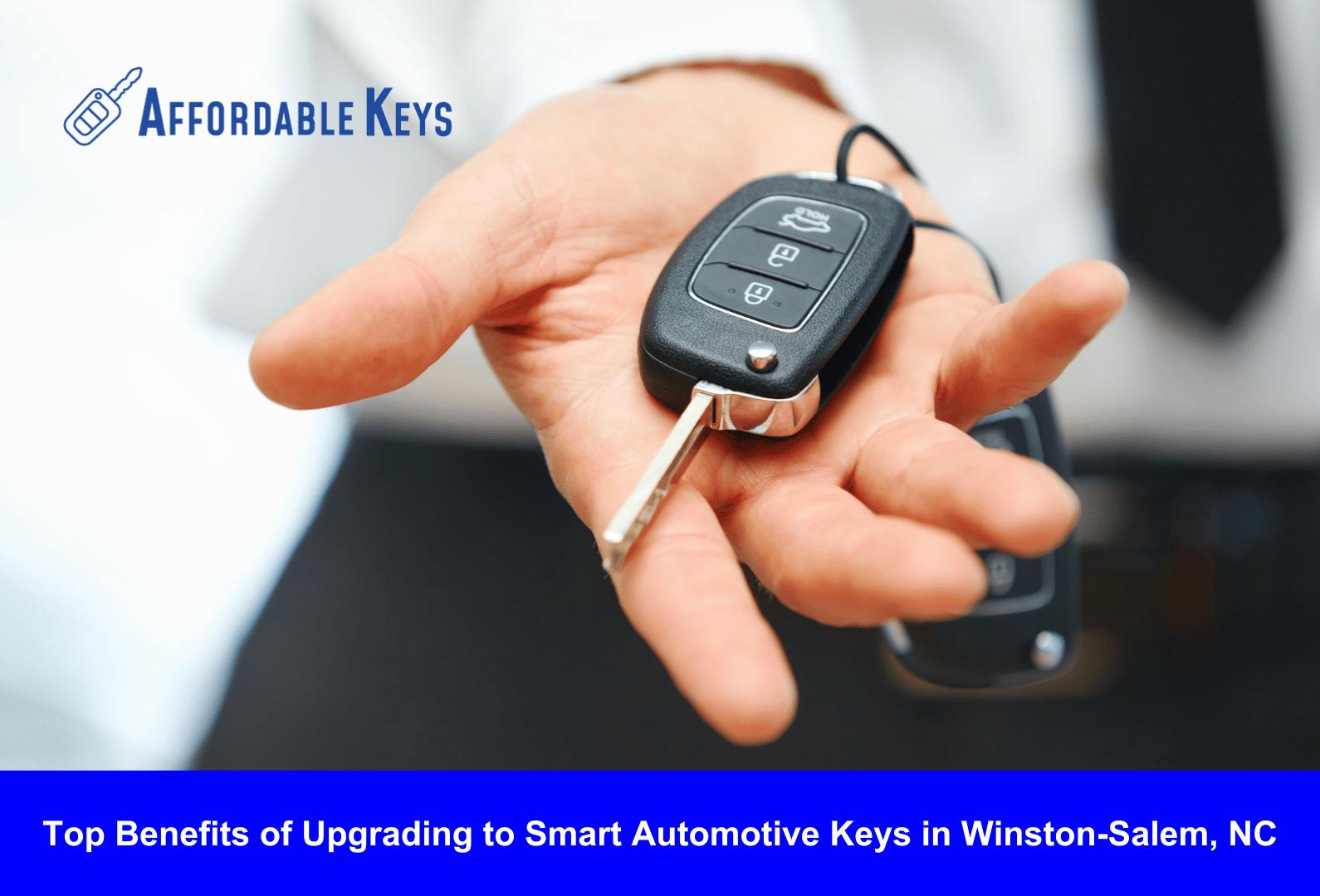 Smart automotive key with key fob - Affordable Car Keys Winston-Salem.